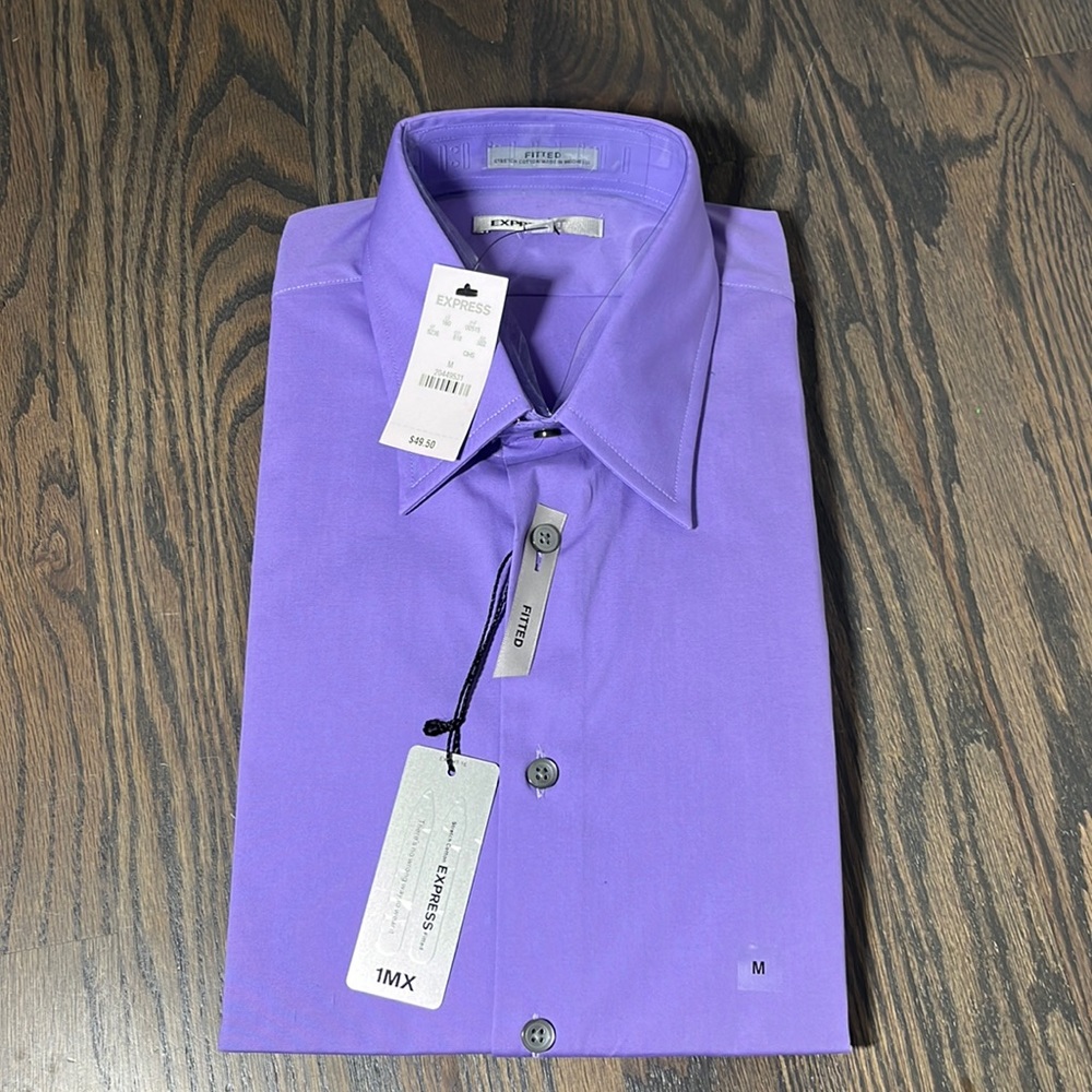 Brand new express purple button up